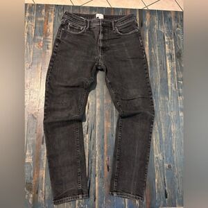 Black Slim Jeans Stretchy Size 34x34 Mutual Weave